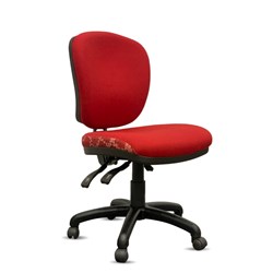 K2 Orange Dust Spectrum Alice Medium Back Office Chair Red Ochre Fabric Seat