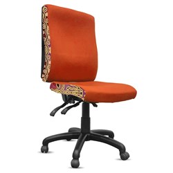 K2 Orange Dust Spectrum Katherine High Back Office Chair Golden Orange